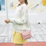 New And Sweet Women's Oulder Bag Pu Mesger Bag Chain Bag Cross Bag Cer Solid Cr Sml Square Bag