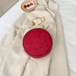 New Women Sml Round Oulder Mesger Bag Trend Rhombus Chain Mobile Phone Bag Lady Famous Designer Handbag