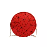 New Women Sml Round Oulder Mesger Bag Trend Rhombus Chain Mobile Phone Bag Lady Famous Designer Handbag