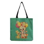 New N Oulder Foldable Ng Bag Japanese Style Rabbit Printed Bag Student Storage Custom Pattern Tote Bag