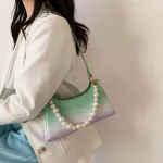 Spring New Tor Pattern Women Underarm Oulder Bags Vintage Pu Leather Gradient Cr Ladies Oulder Handbags