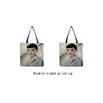 Audrey Hepburn Printed Handbag Large Capacity Women Ng Bag Classic Portable Ladies Oulder Bag Can Custom Pattern