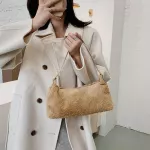 Sml B Pin Flap Bags For Women Velvet Mini Handbag Ladies Oulder Bag Lady Mesger Crossbody Hand Bag Sac A Main