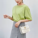 Crossbody Bags For Women Jelly M Bag Literary Oulder Bag Pvc Solid Cr Armpit Bag