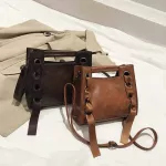 Retro Women's Handbag Ribbon Crossbody Bags For Women Wlid Leather Wlet Ses Ladies Hand Bags Mochila Srn