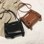 Retro Women's Handbag Ribbon Crossbody Bags For Women Wlid Leather Wlet Ses Ladies Hand Bags Mochila Srn