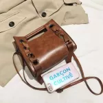 Retro Women's Handbag Ribbon Crossbody Bags For Women Wlid Leather Wlet Ses Ladies Hand Bags Mochila Srn