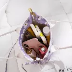 Bags For Women Mmer New Ladies Bag Pu Leather Sml Dy Printing Bucet Oulder Bag Crossbody Handbag