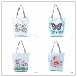 Miyahouse Tree Design Oulder Handbags Fe Mmer Beach Bag For Women Canvas Tote Bags Ca Girls Ng Bag