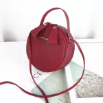 Women Phone Bag Mini Pu Leather Circular Handbag Design Mesger Bags for Women Fe Crossbody Bags SE