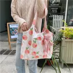 Flower Women Canvas Oulder Bag Student Girls Large Capacity Handbags Ladies Ng Bags Double-Sided Ca Tote