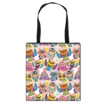 Cute Owl Print Women Handbag Ladies Portable Oulder For Travel Large Ng Tote Bags