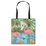 Flng Crane /peacoc/swan/parrot Print Handbag For Travel Girls Handbags Ca Totes Bag Women Storage Ng Bags