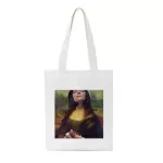 CUTE Mr. Bean One-Derder Canvas Bags Fun Bag L Paint Aheetics Large Capacity Ulzzang Women Bag Wlet