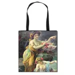 Vintage Fantasy Painting Totes Bag Women Handbag Ladies Canvas Oulder Bag For Travel Large Capacity Ng Bags