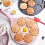 7 hole pan, thick model, pancake pancakes, scanned, fried pancakes, not sticking to the pan, not using 3 colors of oil, electric pan and gas stove