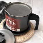 Oil Pot 1.4 L, oil storage pot and filter Oil can be recycled.