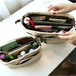 Canvas Purse Organizer Bag Organizer Insert with Compartments Makeup Organizer Handbag organizador trousse maquillage femme