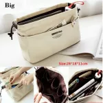 Canvas Purse Organizer Bag Organizer Insert with Compartments Makeup Organizer Handbag organizador trousse maquillage femme