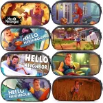 Cute Hello Neighbor Kids Pencil Case Fashion New High Quality Cute Stationery Box Students Boys Girls Makeup Bags