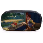 Cute Hello Neighbor Kids Pencil Case Fashion New High Quality Cute Stationery Box Students Boys Girls Makeup Bags