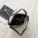 Portable Women Oulder Bag Youth Ladies Lattice Pattern Bucet Totes Large Capacity Ng Travel -Handle Bags New