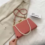 Chic Clip Women Oulder Handbag Classic Texture Creative Design Pearl Tote SE PU SOLID Ning Clutch Drops