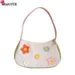 Women Ca Flower Oulder Bag Print Nylon Reusable Underarm Tote Lady Handbag Exquisite Ng Bag