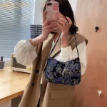 Simply Crossbody Bags Lady Chain Travel Sml Handbags Canvas Soft Bags Underarm Oulder Mesger Bag For Women