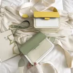 Contrast Cr Leather Crossbody Bags For Women Travel Handbag Daily Oulder Bag Ladies Cross Body Bag Girl