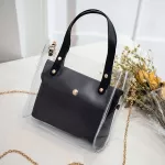 Pvc Transparent Women's Bag Cfn Handbag Women Mini Oulder Bag Bucle Crossbody Bags For Women Mobile Phone Bag