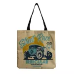 Cool Style Car Printed Handbag Large Capacity Ladies Eco Tion Ng Bag Letter Oulder Bag Fe Can Custom Pattern