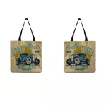 Cool Style Car Printed Handbag Large Capacity Ladies Eco Tion Ng Bag Letter Oulder Bag Fe Can Custom Pattern