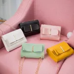 PU Bow Crossbody Bag for Women Chain Chain Circle SML MESGER BAG WOMENS HANDBAGS and SES Ning Clutch Bags