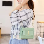 PU Bow Crossbody Bag for Women Chain Chain Circle SML MESGER BAG WOMENS HANDBAGS and SES Ning Clutch Bags