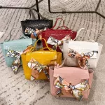 New Women Girls Sml Pu Leather Handbag Scarf Oulder Mesger Crossbody Bag Satchel Crocodile Pattern Tote Se