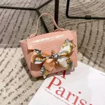 New Women Girls Sml Pu Leather Handbag Scarf Oulder Mesger Crossbody Bag Satchel Crocodile Pattern Tote Se