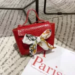 New Women Girls Sml Pu Leather Handbag Scarf Oulder Mesger Crossbody Bag Satchel Crocodile Pattern Tote Se