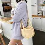 Solid Cr Pu Leather Women Oulder Bags Mmer Bucet Tote Handbags Popular Fe Daily Bag