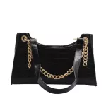 B Women's Bag Autumn And Winter New French Niche Wern Style Crocodile Pattern Retro Oulder Underarm Bag