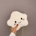 Mesger Cartoon Cute Cloud H Bag Orean Version Single Oulder Chain Multifunction Mobile Phone L-Match Pge