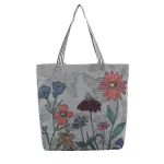 Women's Ethnic Style Cartoon Brdery Canvas Handbag Fe Ca Tote Ladies Large Capacity NG BAG OULDER HANDBAGS