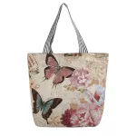 Women's Ethnic Style Cartoon Brdery Canvas Handbag Fe Ca Tote Ladies Large Capacity NG BAG OULDER HANDBAGS