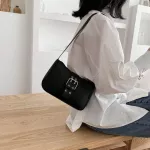 Vintage Design Fe Se Handbags Elnt Sld Cur Ladies Louder Bags Pu Leather Women Baguette Armpit Bags