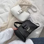 Vintage Design Fe Se Handbags Elnt Sld Cur Ladies Louder Bags Pu Leather Women Baguette Armpit Bags