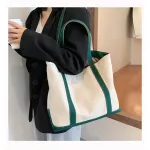 Women Ca Oulder Bag Ladies Adults Cr Bloc Zier Canvas Handbag Tote For Daily Life Ng