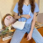 Hi Quity Pu Leather Ladies Sml Crossbody Bags Women Solid Cr Single Chain Oulder Bag Sac A Main Fme