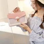 Woman Patchwor Oulder Bag Cute Pin Luxury Ca Bag New Crossbody Bag Bolsa Fininag3