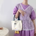 Women's Canvas Oulder Bag Ca Cartoon Large Capacity NG BAG Handbag Student Sol Bag