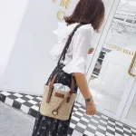 Handbags String Woman Bags Beach Straw Wea Oulder Bag Ladies Trendy Mmer Bucet Handbag Versa Pges